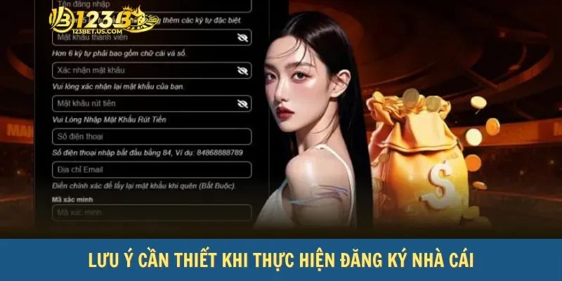 Lưu ý cần thiết khi thực hiện đăng ký nhà cái